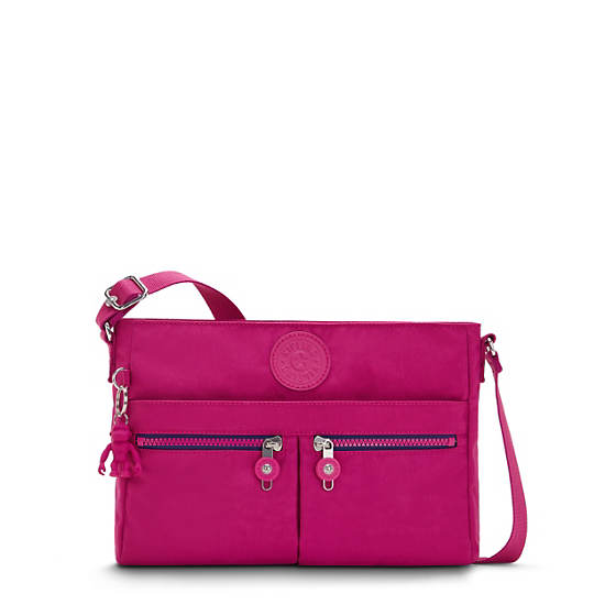 Kipling New Angie Mote Crossbody Veske Rosa Fuchsia | NO 2024WN